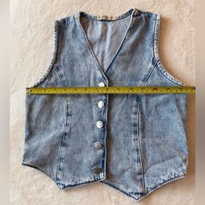 Denim Button-Up Vest